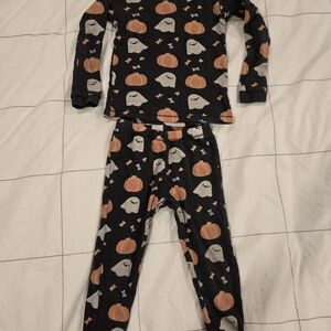 Kids Halloween Ghost and Pumpkin Pajama Set